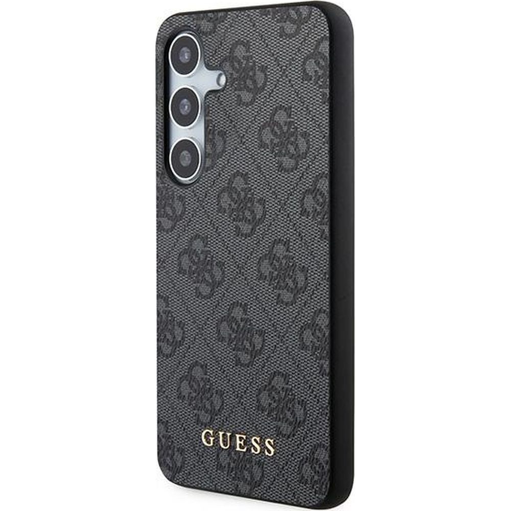Etui Guess 4G Big Metal Gold Logo do Samsung Galaxy A55, czarne